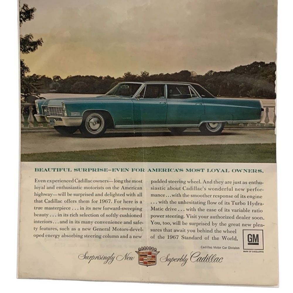 Vintage 1966 Surprisingly New Superbly Cadillac Ad Advertisement